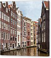 Amsterdam Canal Houses Canvas Print
