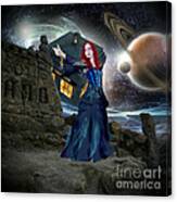 Amy And The Tardis Canvas Print