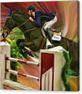 Andrew Ramsay On Horse Adamo Van't Steenputie Canvas Print