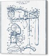 Anesthetic Machine Patent From 1919 - Blue Ink Canvas Print