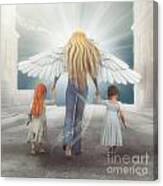 Angel In Blue Jeans Canvas Print