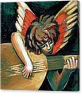 Angel With Lute Canvas Print