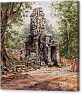 Angkor Temple Gate Canvas Print