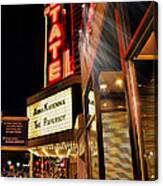 State Theater Marquee Canvas Print