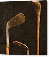 Antique Golf Clubs Canvas Print