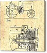 Antique Massey-ferguson Tractor Patent 1935 Canvas Print