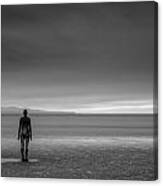 Antony Gormley Sculpture Another Place 3 Canvas Print
