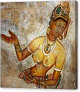 Apsara. Sigiriya Cave Painting Canvas Print