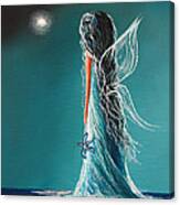 Aquamarine Fairy By Shawna Erback Canvas Print