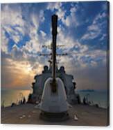 Arabian Sea, March 22, 2011 - The Guided-missile Destroyer Uss Higgins (ddg-76) Is Underway In The Arabian Gulf. Canvas Print