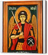 Archangel Michael Hand-painted Wooden Holy Icon Orthodox Iconography Icons Ikons Canvas Print
