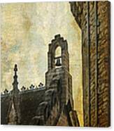 Architectural Detail Of Gothic Revival Chapel. Dublin Castle. Streets Of Dublin. Gothic Collection Canvas Print