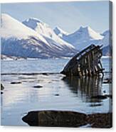 Arctic Landscape & Alps, Tromso, Norway Canvas Print