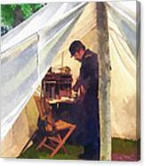 Army - Civil War Officer's Tent Canvas Print