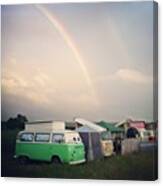 #arniethegreenmachine And The #rainbow Canvas Print