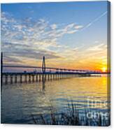 Calm Waters Over Charleston Sc Canvas Print