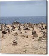 Aruba Stacked Rocks Canvas Print