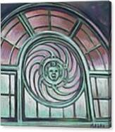 Asbury Park Carousel Window Canvas Print