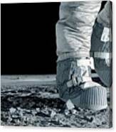 Astronaut Walking On The Moon Canvas Print