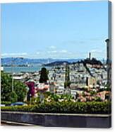 At The Top - Lombard Street Canvas Print