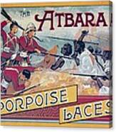 Atbara Porpoise Laces Vintage Ad Canvas Print