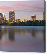 An Austin Panorama Of The Skyline From The Boardwalk Canvas Print