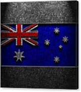 Australian Flag Stone Texture Canvas Print