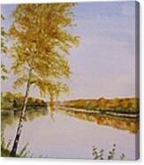 Autumn By The River Canvas Print