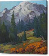 Autumn Color At Mount Rainier Canvas Print