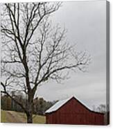 Autumn Dusk On The Farm Canvas Print