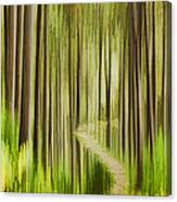 Autumn Forest Abstract Version 3 Canvas Print
