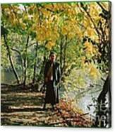 Autumn Glory At The Lakeside Canvas Print