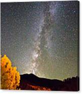 Autumn Milky Way Night Sky Canvas Print