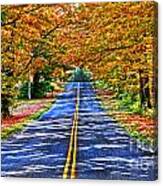 Autumn Road Oneida County Ny Canvas Print