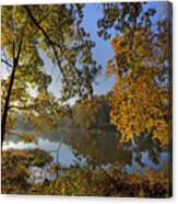 Autumn Sunrise On Lake Sequoyah Arkansas Canvas Print