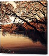 Autumn Time At The Lake Canvas Print
