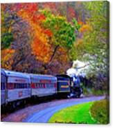 Autumn Train Canvas Print