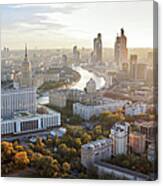 Autumn View Of Moscow Canvas Print