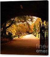 Autumn View Under The Bridge Canvas Print
