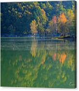 Autunno Alba Sul Lago - Autumn Lake Dawn 9689 Canvas Print