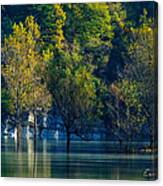 Autunno Alba Sul Lago - Autumn Lake Dawn 9711 Canvas Print