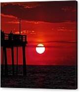 Avon Pier Sunrise 1 7/26 Canvas Print