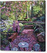 Azaleas And Cherry Blossoms Canvas Print