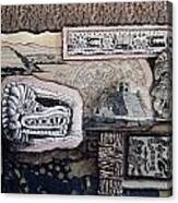 Aztec Images Canvas Print