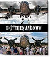 B-17 Then And Now Canvas Print