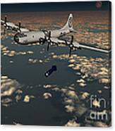 B-29 Superfortress Dropping Little Boy Canvas Print