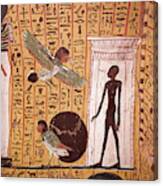 Ba Birds In Tomb Of Irinufer Canvas Print
