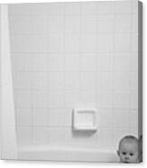 Baby In Tub Canvas Print