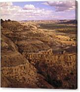 Badlands In Theodore Roosevelt National Canvas Print