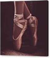 #ballet #ballerina #pointe #feet Canvas Print
